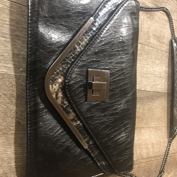 BCBGeneration Faux Snakeskin Chain Shoulder Purse - Picture 2 of 10